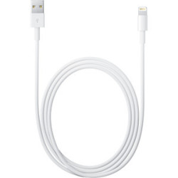 Cable USB vers Lightning Apple 2M Blanc pour iPhone/iPad CAUSB_AP-MD819ZM/A - 1