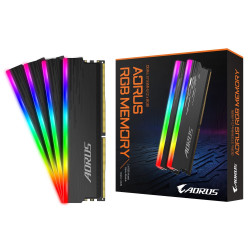 DDR4 Gigabyte AORUS (avec Demo Kit) 16Go 2x8Go 3733Mhz CL18 1.4V RGB AORUS - 2