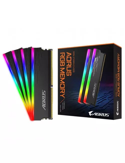 DDR4 Gigabyte AORUS (avec Demo Kit) 16Go 2x8Go 3733Mhz CL18 1.4V RGB AORUS - 2