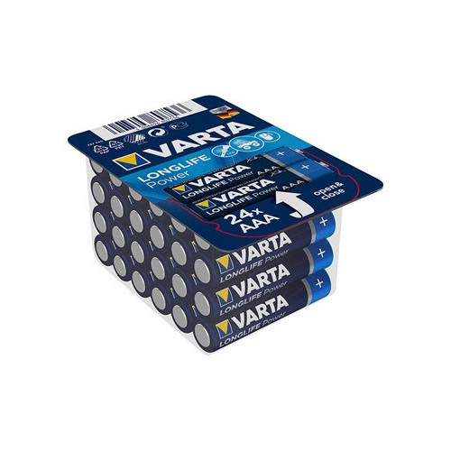 Pack 24 Piles VARTA Pile alcaline LONGLIFE Power AAA (LR03) 1.5V PILEAAA_8496807536 - 1