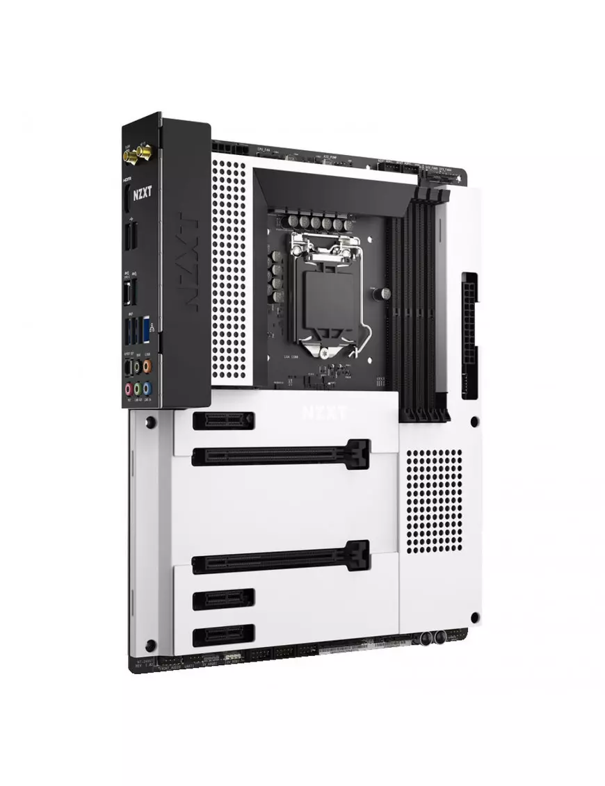 Carte Mère NZXT N7 Z490 WHITE ATX LGA1200 DDR4 USB3.2 M.2 Wifi AX NZXT - 1