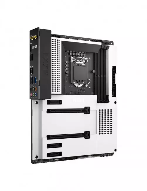 Carte Mère NZXT N7 Z490 WHITE ATX LGA1200 DDR4 USB3.2 M.2 Wifi AX NZXT - 1