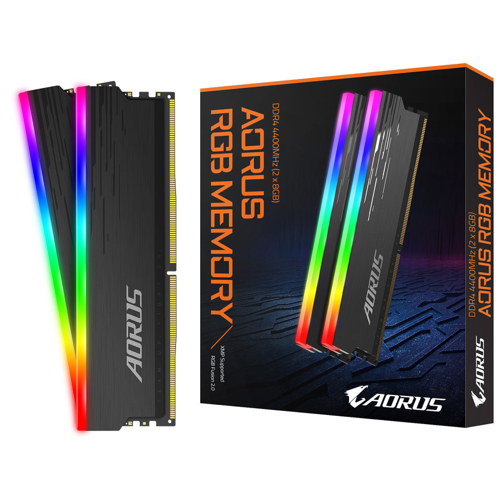 DDR4 Gigabyte AORUS Kit 16Go 2x8Go 4400Mhz CL19 1.5V LED RGB AORUS - 2