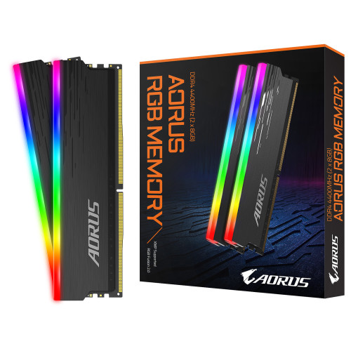 DDR4 Gigabyte AORUS Kit 16Go 2x8Go 4400Mhz CL19 1.5V LED RGB AORUS - 2 DDR4 Gigabyte AORUS Kit 16Go 2x8Go 4400Mhz CL19 1.5V LED RGB AORUS - 2