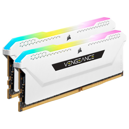 DDR4 Corsair Vengeance RGB PRO SL Kit 32Go 2x16Go 3200Mhz CL16 Blanc Corsair - 2 DDR4 Corsair Vengeance RGB PRO SL Kit 32Go 2x16Go 3200Mhz CL16 Blanc Corsair - 2