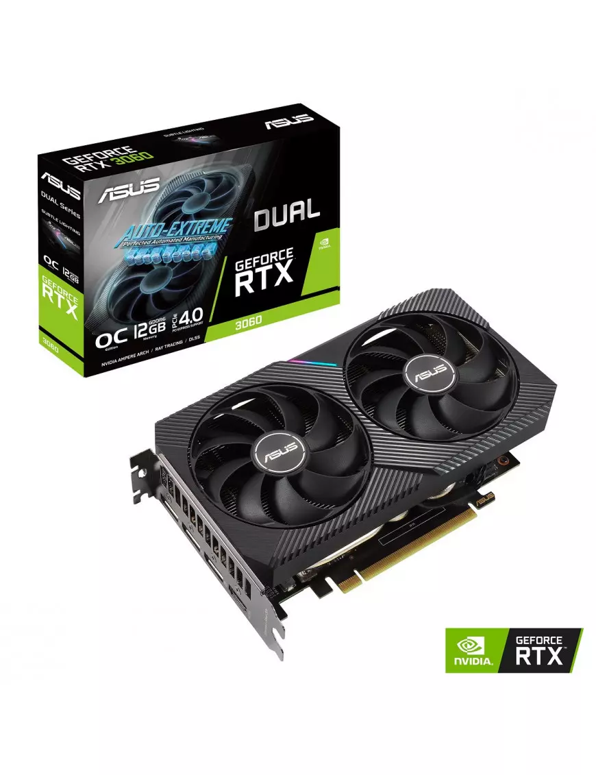 Carte Graphique Asus Geforce DUAL RTX 3060 V2 OC 12Go Asus - 1