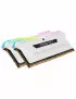 DDR4 Corsair Vengeance RGB PRO SL Kit 16Go 2x8Go 3200Mhz CL16 Blanc Corsair - 1