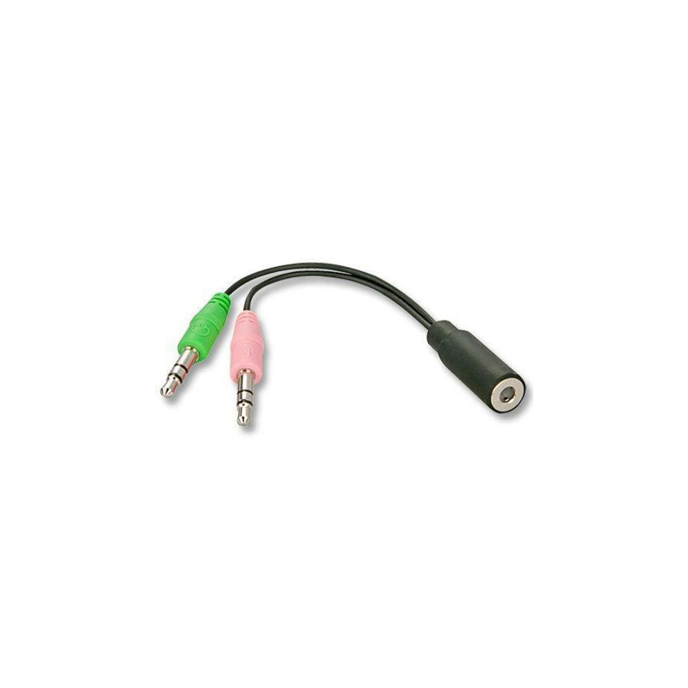 Adaptateur 2 x Jack 3.5mm M Casque/Micro vers Jack 3.5mm F 4Pin Adaptateur 2 x Jack 3.5mm M Casque/Micro vers Jack 3.5mm F 4Pin