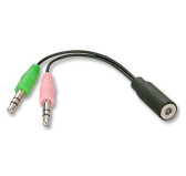 Adaptateur 2 x Jack 3.5mm M Casque/Micro vers Jack 3.5mm F 4Pin Adaptateur 2 x Jack 3.5mm M Casque/Micro vers Jack 3.5mm F 4Pin