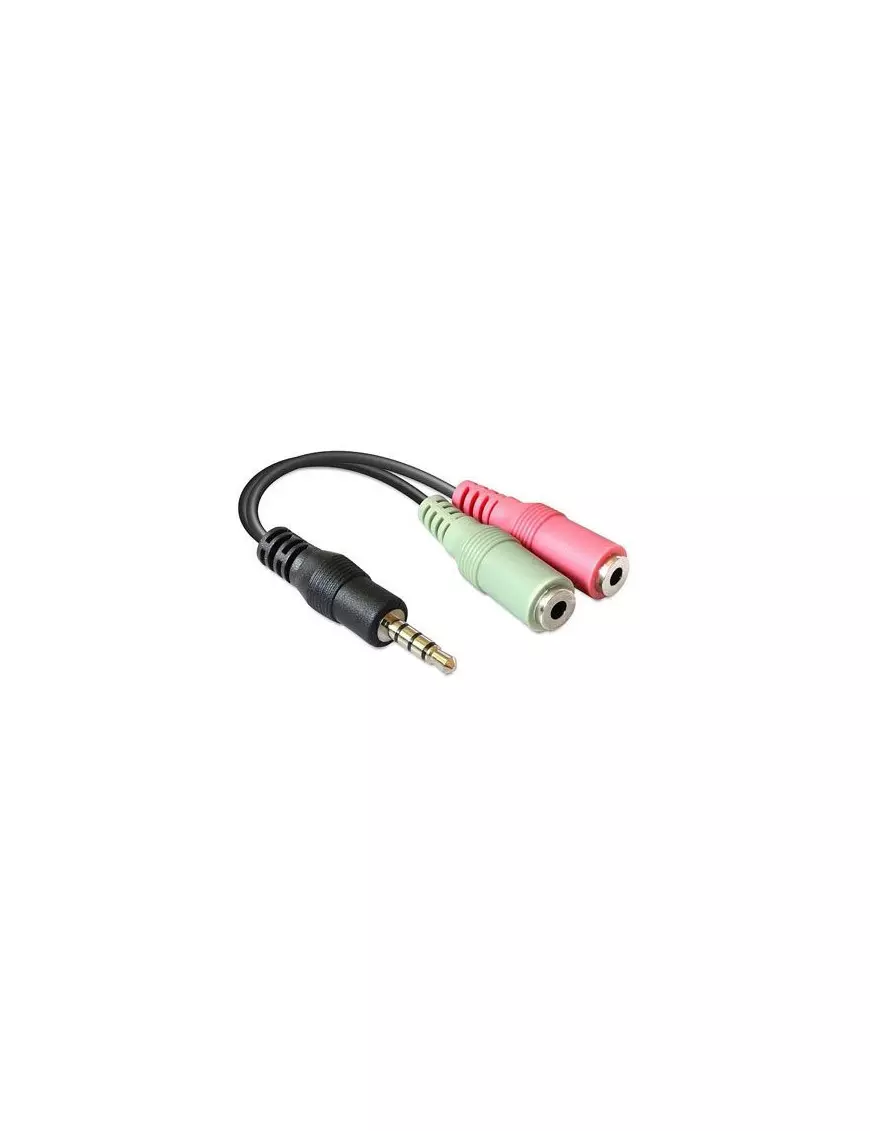 Adaptateur Jack 3.5mm Male vers 2x Jack 3.5mm Femelles ADJACKDOUBLE - 1