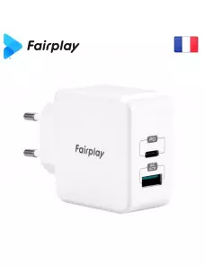 Alimentation Secteur 220V vers USB-C USB-A PD 30W Fairplay MONZA ALIMUSBFP-MNZ-02 - 3