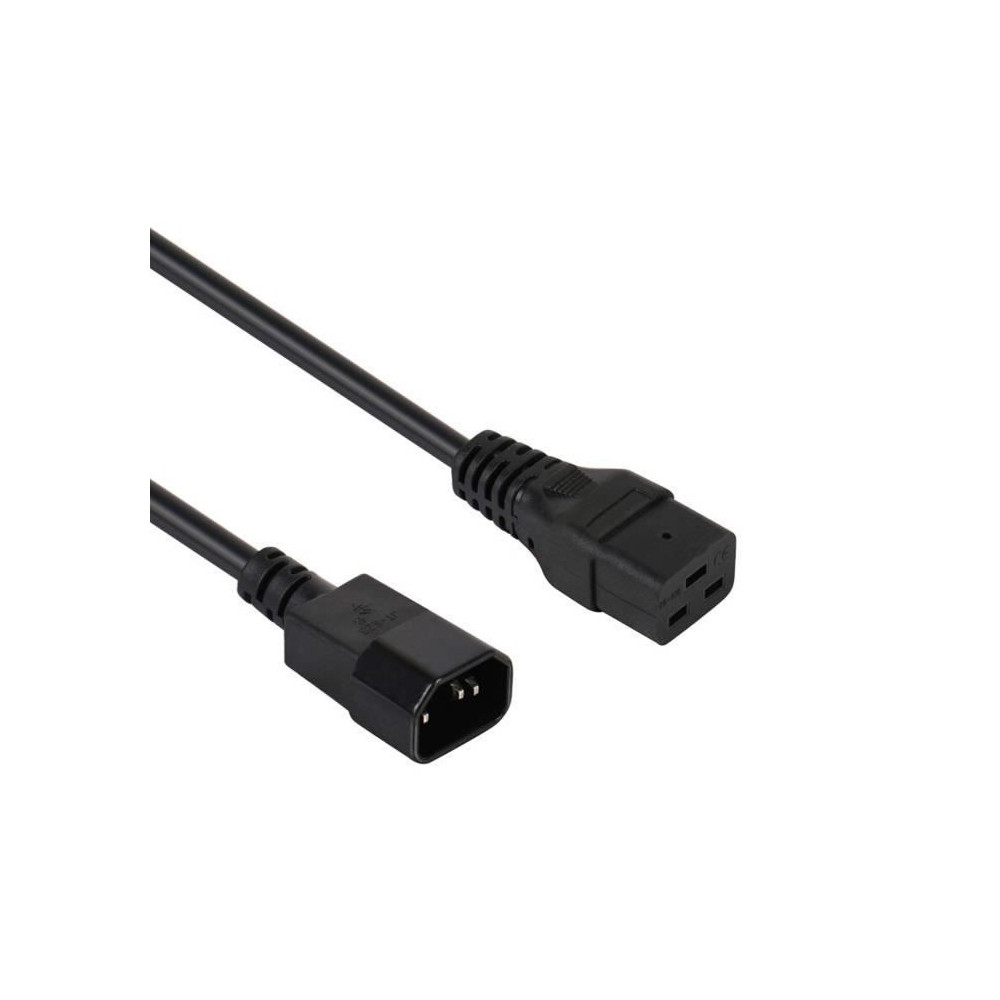 Cable d'alimentation IEC C14 vers C19 F/M 1.8M