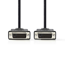 Cable DVI-D 24+1 Dual Link M/M 3M Blindé CADVI3M - 1