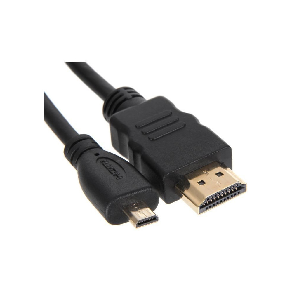 Cable HDMI M/M A vers D micro HDMI 2m