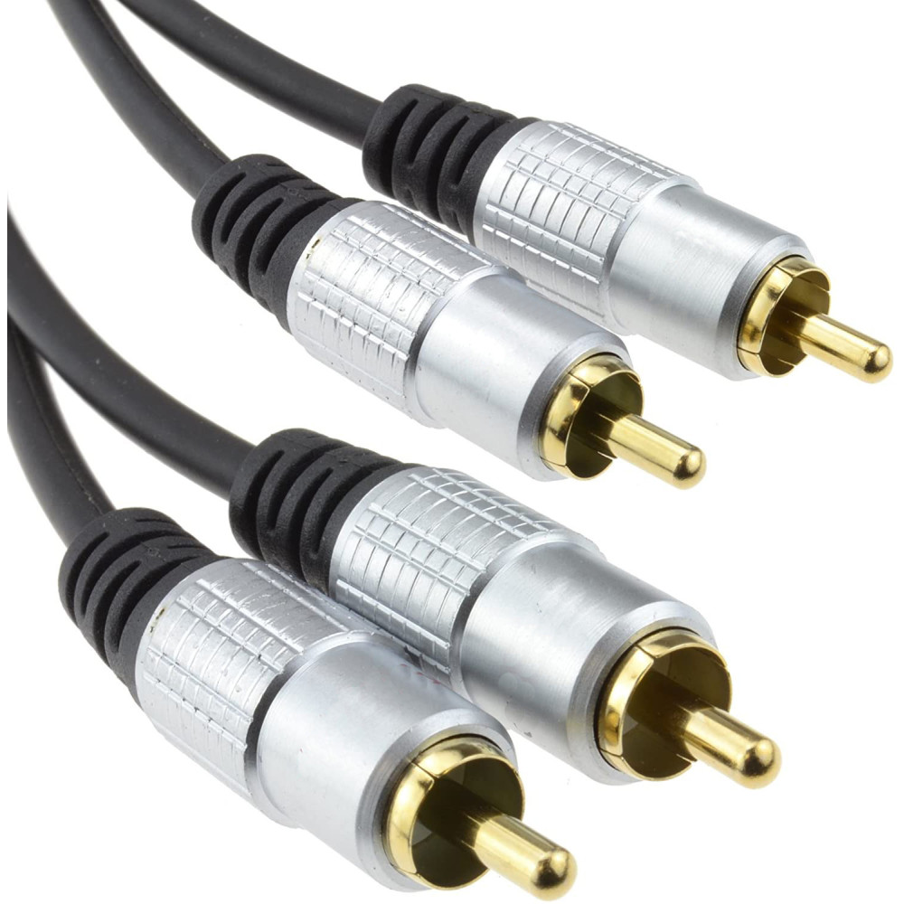 Cable Audio RCA Male/Male 1.0M Qualité Pro