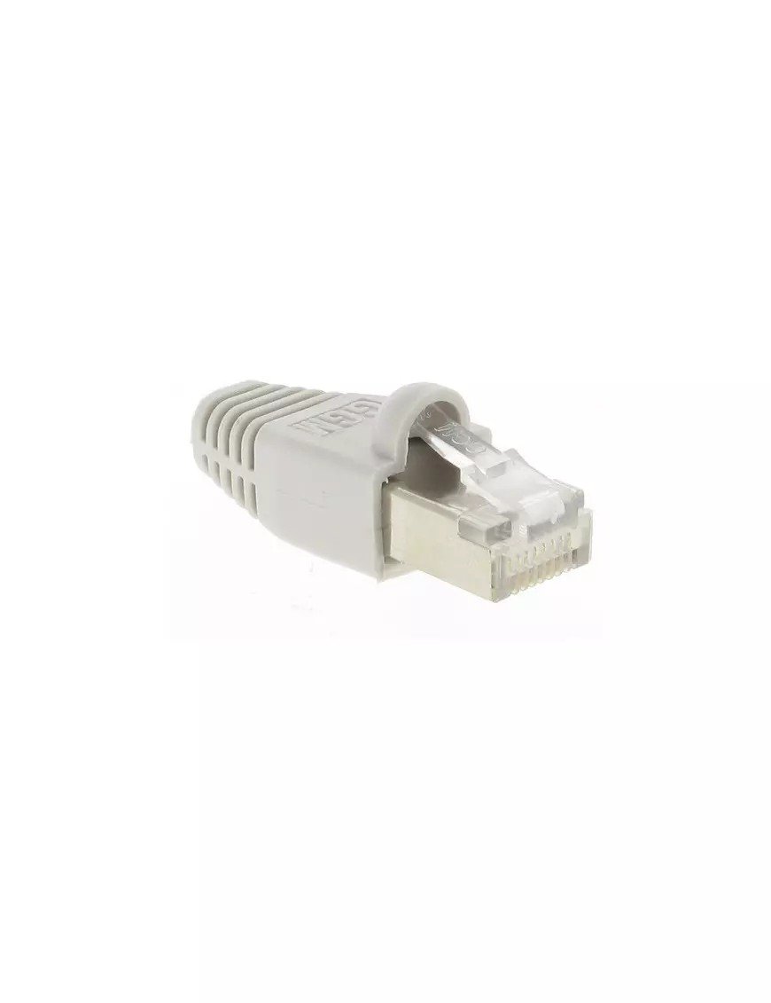 Connecteur RJ45 C5e Blindé avec manchon Gris