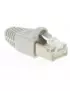 Connecteur RJ45 C5e Blindé avec manchon Gris CRJ45_C5_CON-GRIS - 1