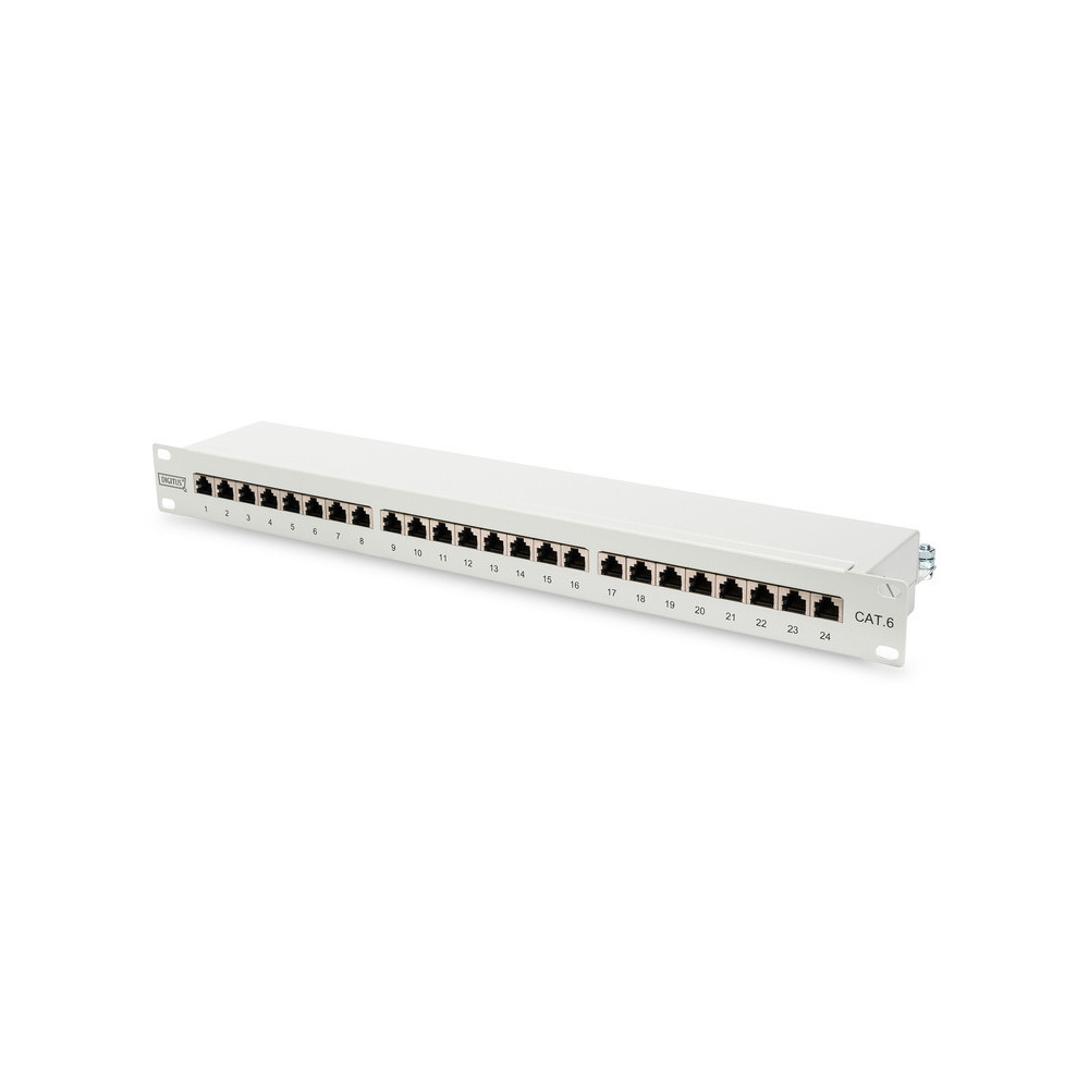 Panneau de Brassage Digitus 1U 19" CAT6E Blindé 24 x RJ45 DN-91624S