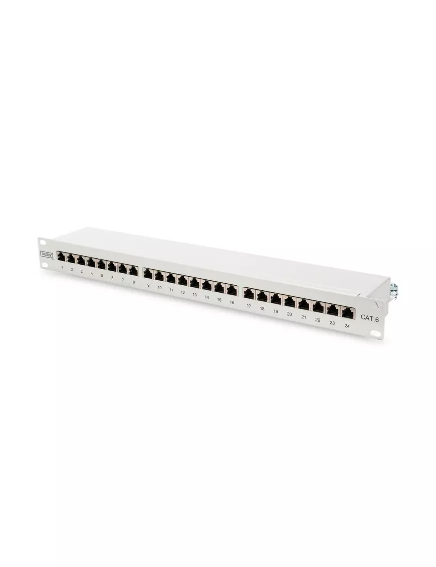 Panneau de Brassage Digitus 1U 19" CAT6E Blindé 24 x RJ45 DN-91624S BAIE_DN91624S - 1