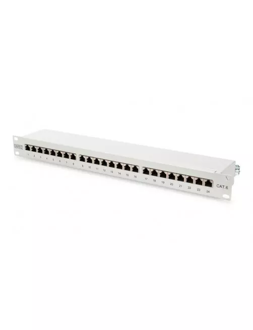 Panneau de Brassage Digitus 1U 19" CAT6E Blindé 24 x RJ45 DN-91624S BAIE_DN91624S - 1