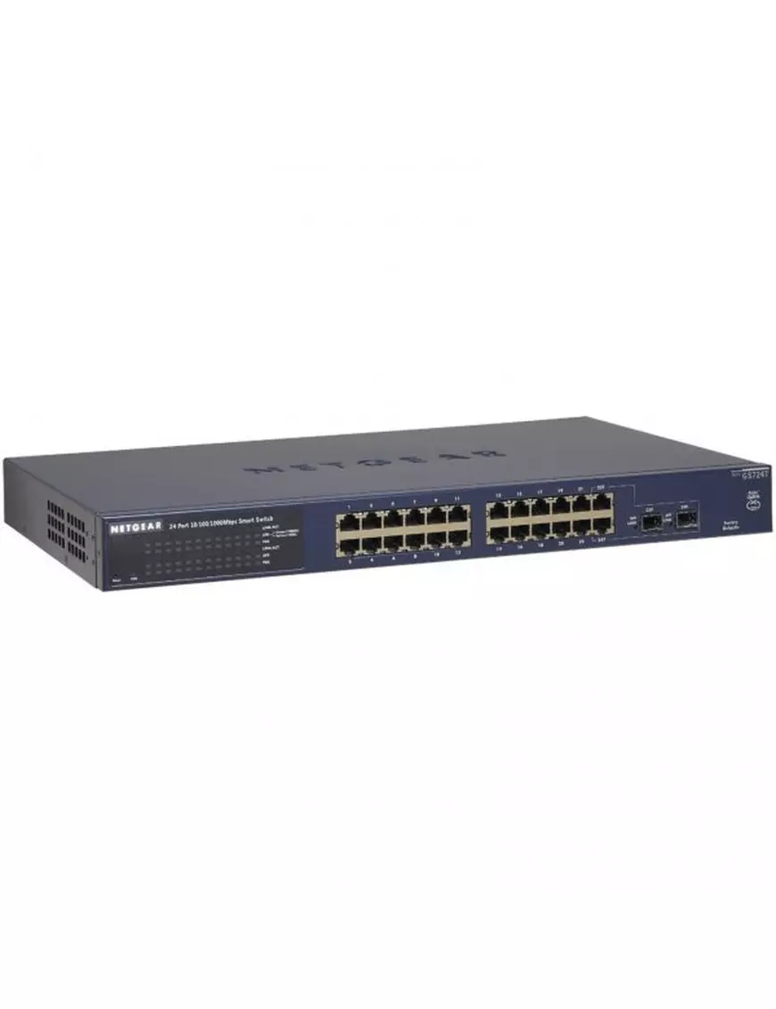Switch RJ45 Netgear GS724T-400EUS 10/100/1000 Mbps 24 Ports Géré Rack