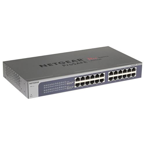 Switch RJ45 Netgear JGS524E-200EUS 10/100/1000 Mbps 24 Ports Rackable SW_NE-JGS524E-200E - 1 Switch RJ45 Netgear JGS524E-200EUS 10/100/1000 Mbps 24 Ports Rackable SW_NE-JGS524E-200E - 1