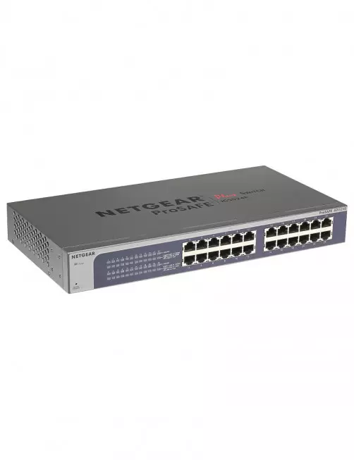 Switch RJ45 Netgear JGS524E-200EUS 10/100/1000 Mbps 24 Ports Rackable SW_NE-JGS524E-200E - 1 Switch RJ45 Netgear JGS524E-200EUS 10/100/1000 Mbps 24 Ports Rackable SW_NE-JGS524E-200E - 1