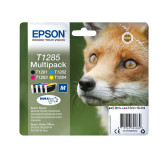 Cartouche Epson T1285 Noire + 3 Couleurs SX125/420W/425W/S22/BX305 Cartouche Epson T1285 Noire + 3 Couleurs SX125/420W/425W/S22/BX305