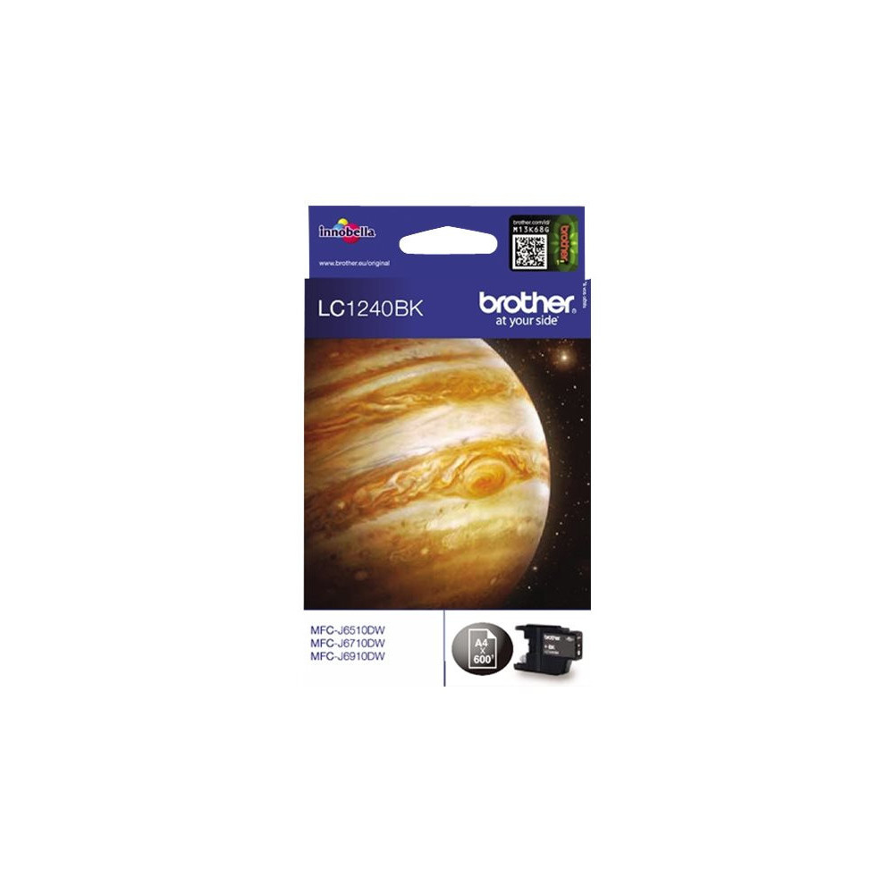 Cartouche Brother LC1240BK Noir 600 pages Cartouche Brother LC1240BK Noir 600 pages