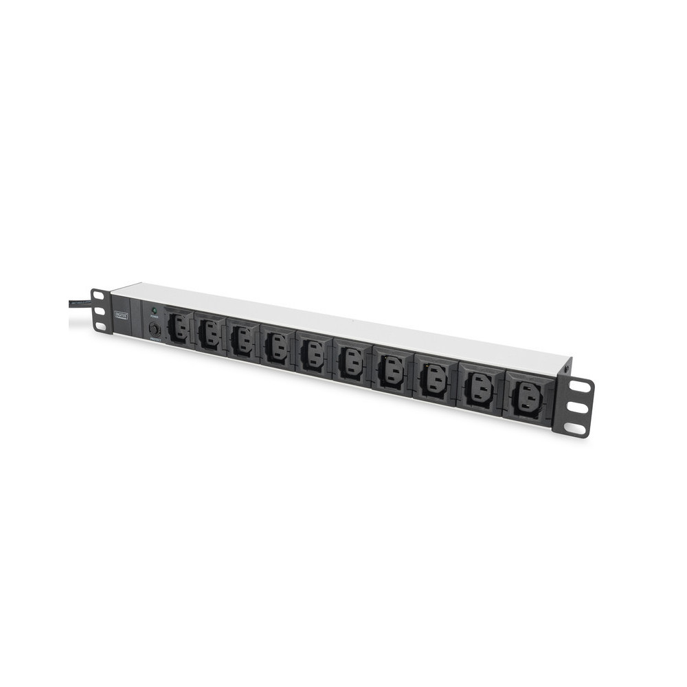 Bloc 19" 10 Prises IEC C13 avec parasurtenseur Digitus DN-95404