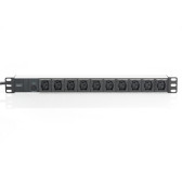 Bloc 19" 10 Prises IEC C13 avec parasurtenseur Digitus DN-95404