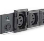 Bloc 19" 10 Prises IEC C13 avec parasurtenseur Digitus DN-95404