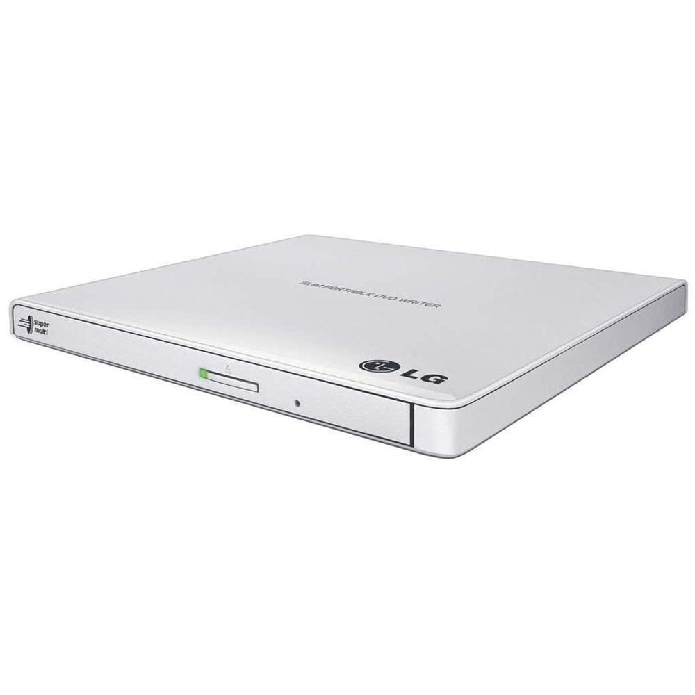 Graveur Externe USB 2.0 LG Slim CD/DVD 24x/8x GP57EW40 Blanc