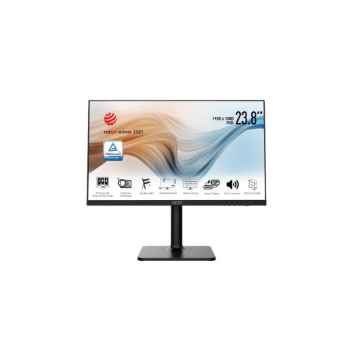 Ecran MSI 24" Modern MD241P IPS 1920x1080 75Hz 5ms HDMI USB-C EC24MSMD241P - 1 Ecran MSI 24" Modern MD241P IPS 1920x1080 75Hz 5ms HDMI USB-C EC24MSMD241P - 1