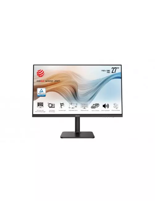 Ecran MSI 27" Modern MD271P 1920x1080 75Hz 5ms HDMI USB-C PIVOT EC27MSMD271P - 1 Ecran MSI 27" Modern MD271P 1920x1080 75Hz 5ms HDMI USB-C PIVOT EC27MSMD271P - 1