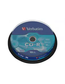 CD-R Verbatim 52x 700 Mo Spindle de 10 (Réf:43437)