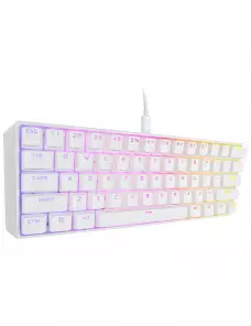 Clavier Gaming Corsair K65 RGB MINI Blanc (Cherry MX Red) - 2
