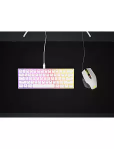 Clavier Gaming Corsair K65 RGB MINI Blanc (Cherry MX Red) - 6