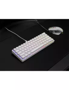 Clavier Gaming Corsair K65 RGB MINI Blanc (Cherry MX Red) - 10