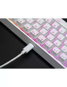 Clavier Gaming Corsair K65 RGB MINI Blanc (Cherry MX Red) - 11