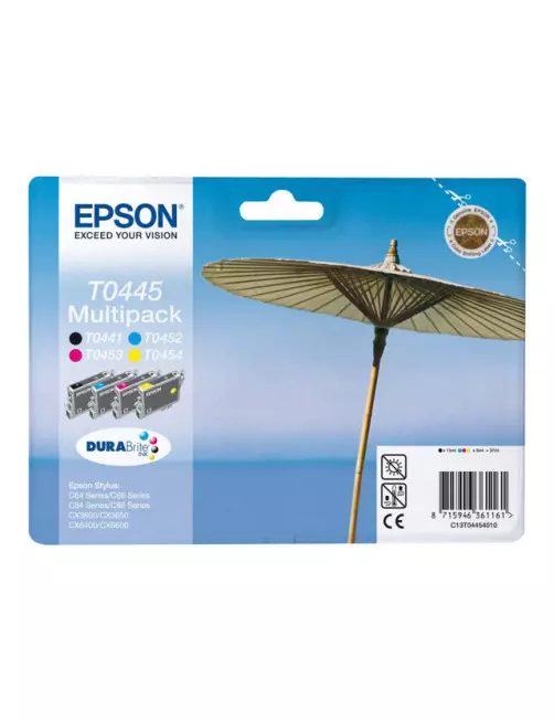 Cartouche Epson T0445 1 x Noir et 3 Couleurs