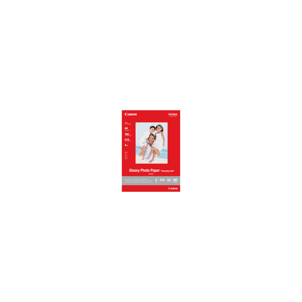 100 x Canon Glossy Photo Paper GP-501 A4 210x297mm 200g/m2 100 x Canon Glossy Photo Paper GP-501 A4 210x297mm 200g/m2