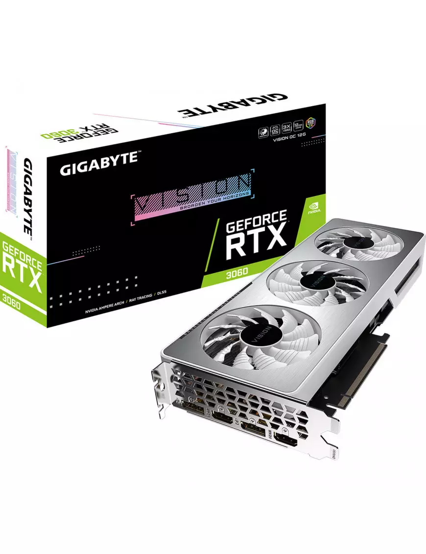 Carte Graphique Gigabyte GV-N3060VISION OC-12GD 2.0 RTX 3060 VISION Gigabyte - 2