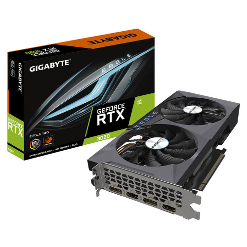 Carte Graphique Gigabyte GV-N3060EAGLE-12GD 2.0 RTX 3060 EAGLE 12G V2 Gigabyte - 1 Carte Graphique Gigabyte GV-N3060EAGLE-12GD 2.0 RTX 3060 EAGLE 12G V2 Gigabyte - 1