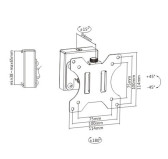 Support Ecran 13" à 27" pour rail de fixation Slatwall KIMEX