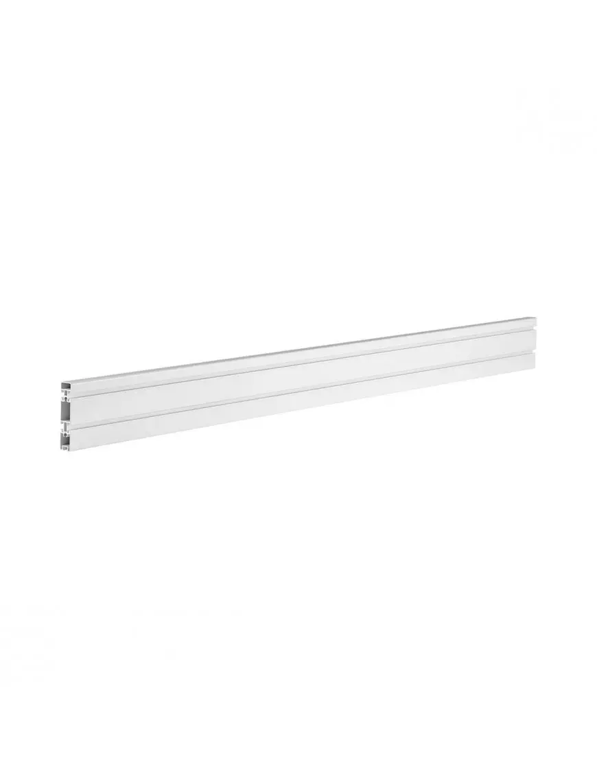 Rail de fixation de bureau Slatwall KIMEX 120cm Blanc - 1