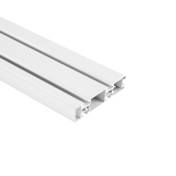 Rail de fixation de bureau Slatwall KIMEX 120cm Blanc - 3