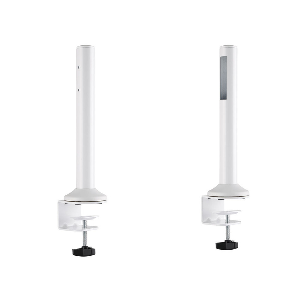Pieds de fixation pour rail de bureau Slatwall KIMEX Blanc