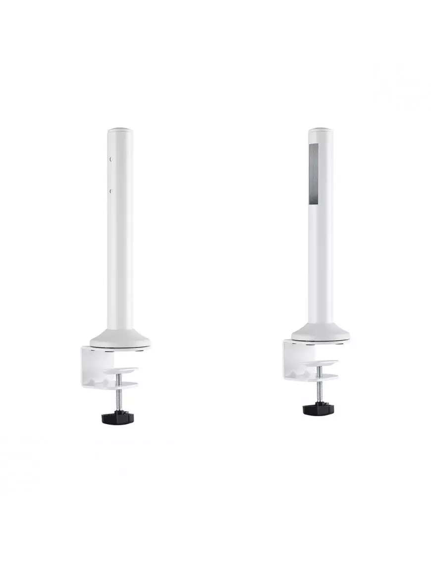 Pieds de fixation pour rail de bureau Slatwall KIMEX Blanc