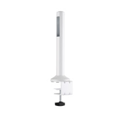 Pieds de fixation pour rail de bureau Slatwall KIMEX Blanc - 2